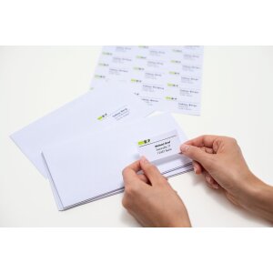 Address labels Premium A4 38,1x21,2 mm round corners white paper matt 6500 pcs.