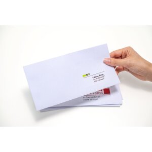 Address labels Premium A4 38,1x21,2 mm round corners white paper matt 6500 pcs.