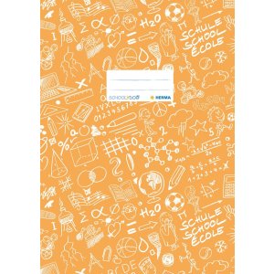 Exercise book cover A4 SCHOOLYDOO, orange