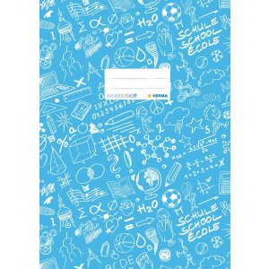 Exercise book cover A4 SCHOOLYDOO, light blue