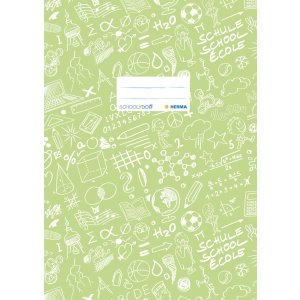 Exercise book cover A4 SCHOOLYDOO, light green