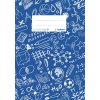 Exercise book cover A5 SCHOOLYDOO, dark blue