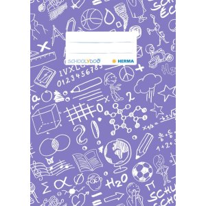 Exercise book cover A5 SCHOOLYDOO, violet