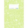 Exercise book cover A5 SCHOOLYDOO, light green