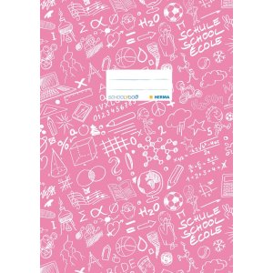 Excercise book cover A4 SCHOOLYDOO, pink