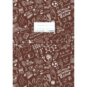 Excercise book cover A4 SCHOOLYDOO, brown