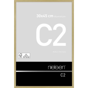 Nielse alu frame C2 Soft Frosted Gold 30x45 cm