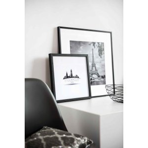 wood frame Quadrum FSC 21x30 cm gray