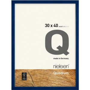 wood frame Quadrum FSC 24x30 cm blue