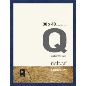 wood frame Quadrum FSC 30x40 cm blue