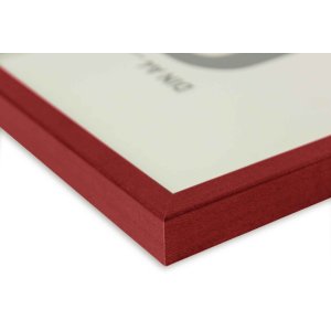 wood frame Quadrum FSC 42x60 cm red