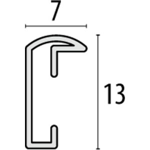 Burpali aluminum frame 20 x 25 cm silver