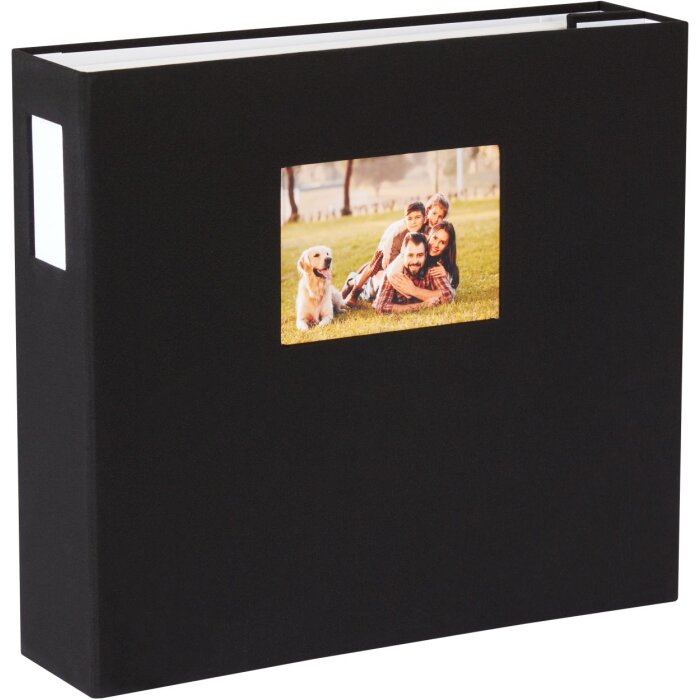 HNFD 1000 photo album LONA XL black 34,5x33 cm 168 white sides