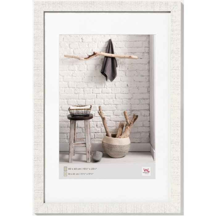 Home wooden frame 40x60 cm polar white