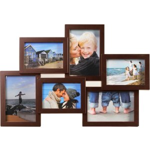 Holiday Gallery frame 6 photos brown