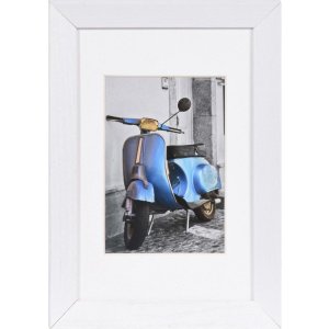 Wooden frame Umbria 10x15 cm white