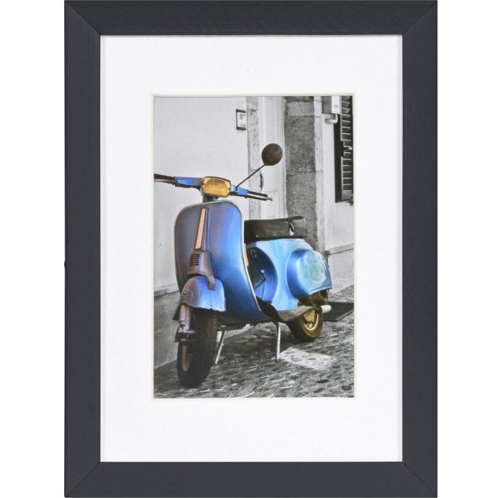 Wooden frame Umbria 13x18 cm black