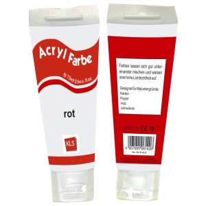 Acrylic artist paint 75ml red