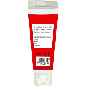 Acrylic artist paint 75ml red