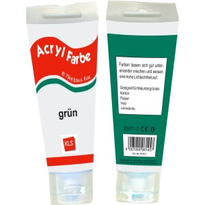 Acrylic artist paint 75ml green