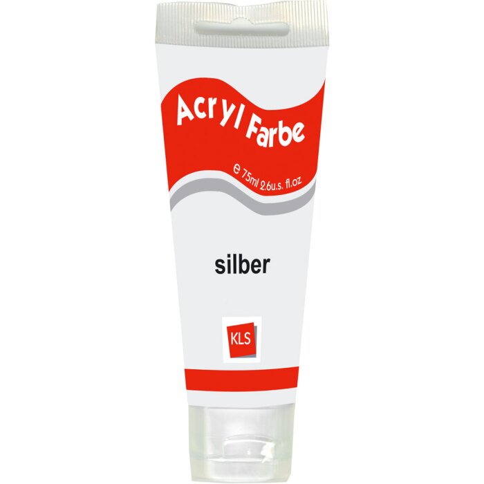 Acrylic artist paint 75ml silver