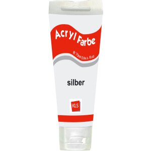 Acrylic artist paint 75ml silver