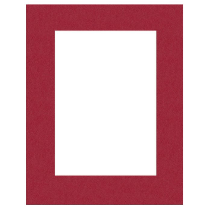 Mat 9x13 cm - 5x7 cm  Rosso Cardinale