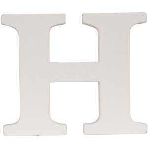 letter H 9x8 cm MDF