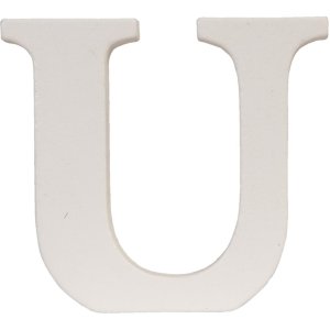 letter U 9x8 cm MDF