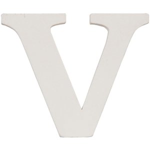 letter V 9x8 cm MDF