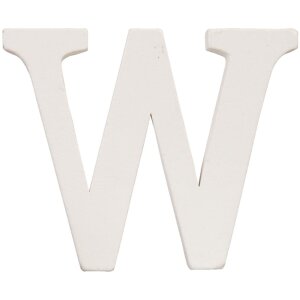 letter W 10x8 cm MDF