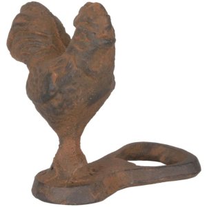 ROOSTER bottle opener shabby brown - 6Y1532 Clayre Eef