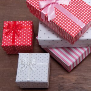 gift box DOTS 6PA0398R by Clayre Eef