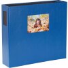 HNFD XL photo album 1000 photos 10x15 cm LONA blue 34,5x33 cm 168 black sides