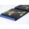 HNFD XL photo album 1000 photos 10x15 cm LONA blue 34,5x33 cm 168 black sides