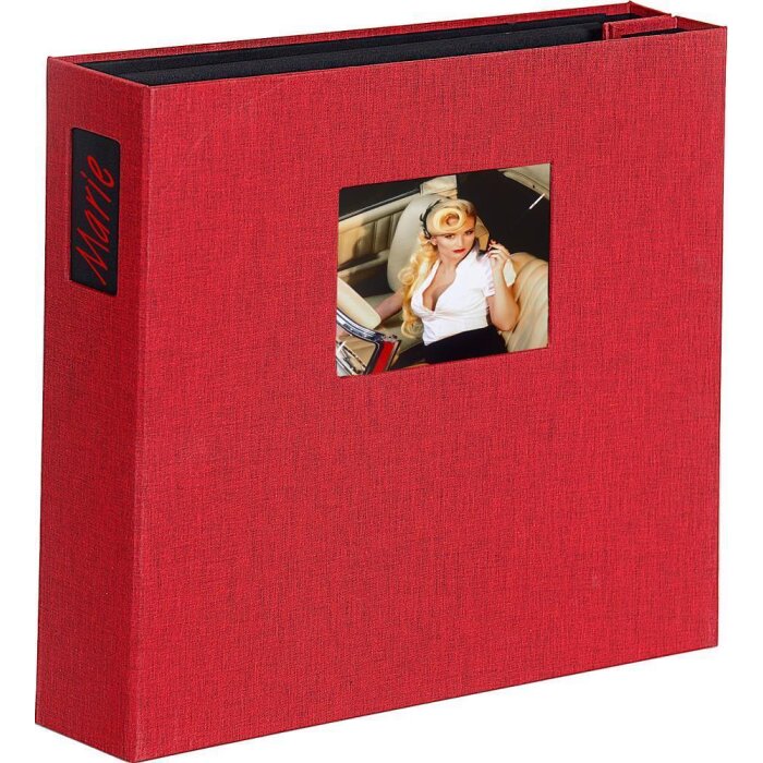 XL photo album 1000 photos 10x15 cm LONA red