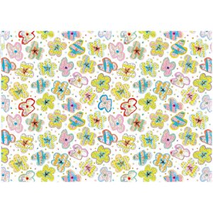 Wrapping paper Fantasia white