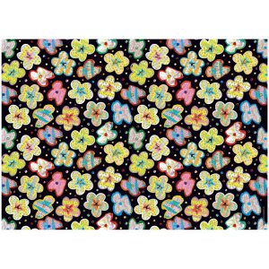 Wrapping paper Fantasia blue