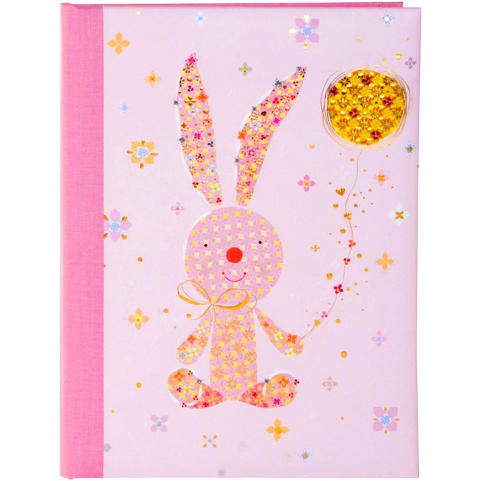 Goldbook baby diary Bunny pink 21x28 cm 44 illustrated pages