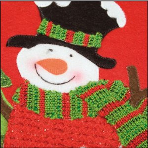 christmas bag 25x28 cm snowman