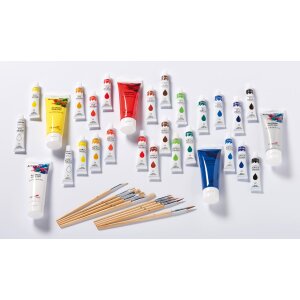 Acrylic paints, 12 assorted colors