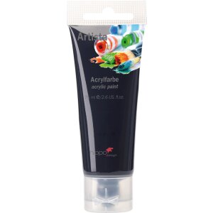 acrylic paint black 75ml