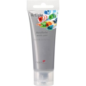 acrylic paint silver 75ml