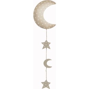 Design Photo Rope moon "in the sky" - L 90 cm