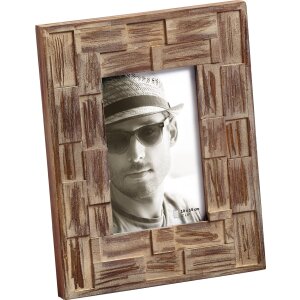 wooden portrait frame Liam dark brown 13x18 cm