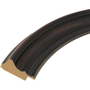 S134 plastic frame Deknudt oval gold inner edge