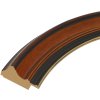 S134 plastic frame Deknudt oval gold inner edge