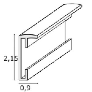 alu frame S024 Deknudt narrow profil