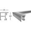 alu frame Spacy square bar