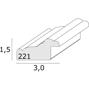 Deknudt wooden frame S221